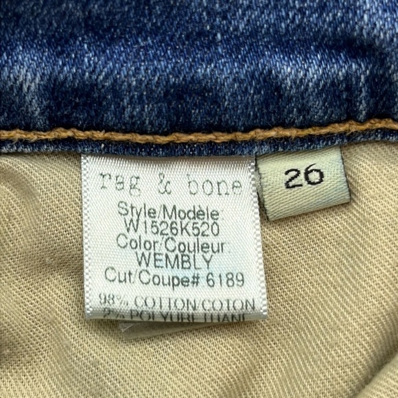 Rag & Bone Jean Modele Capri Mid Rise Size 26 - Picture 10 of 16